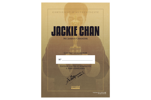 Jackie Chans Sammlerbox-Set hat ein Echtheitszertifikat